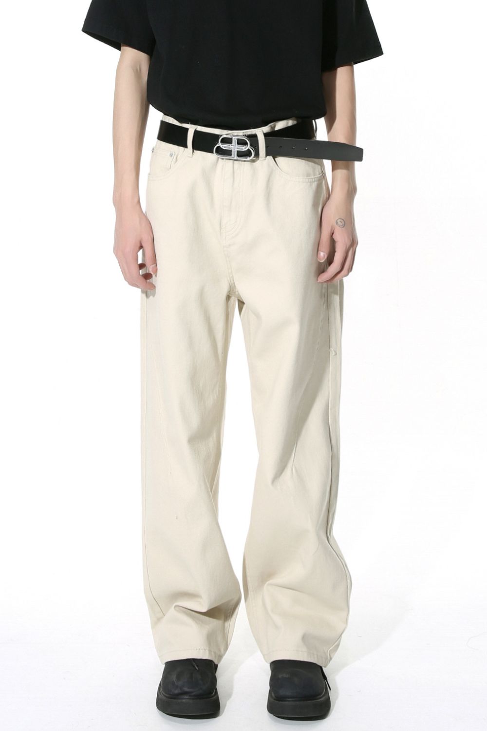 Men's Mid-Rise Straight-Leg Jeans