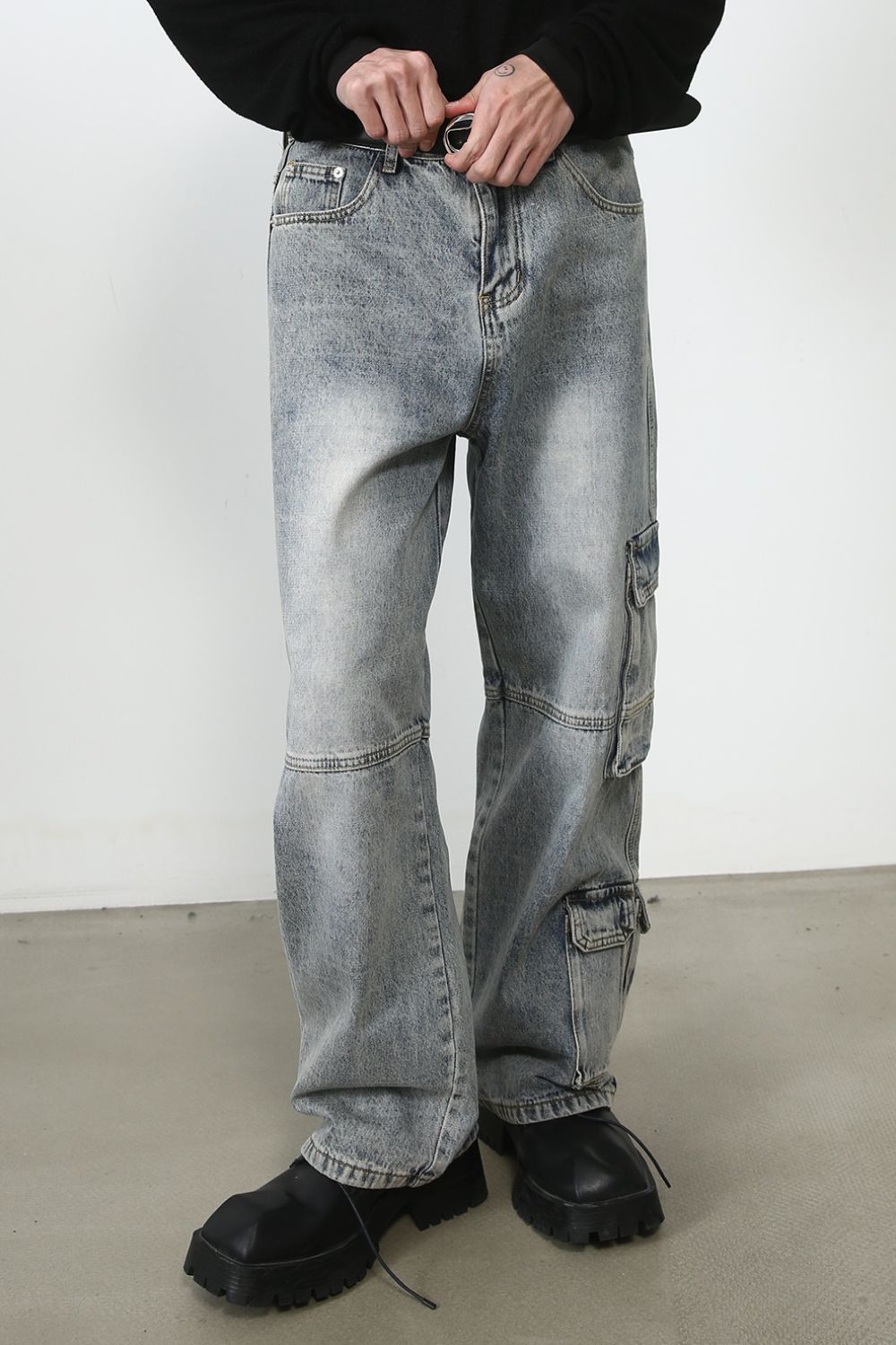 Men's Mid Rise Baggy Jeans
