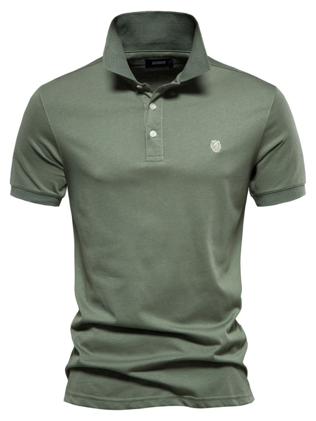 Men's Embroidered Collared Short Sleeve Polo