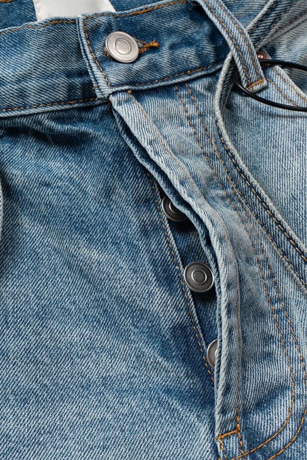 Men's Washed Graffiti Print Denim Bermuda Shorts