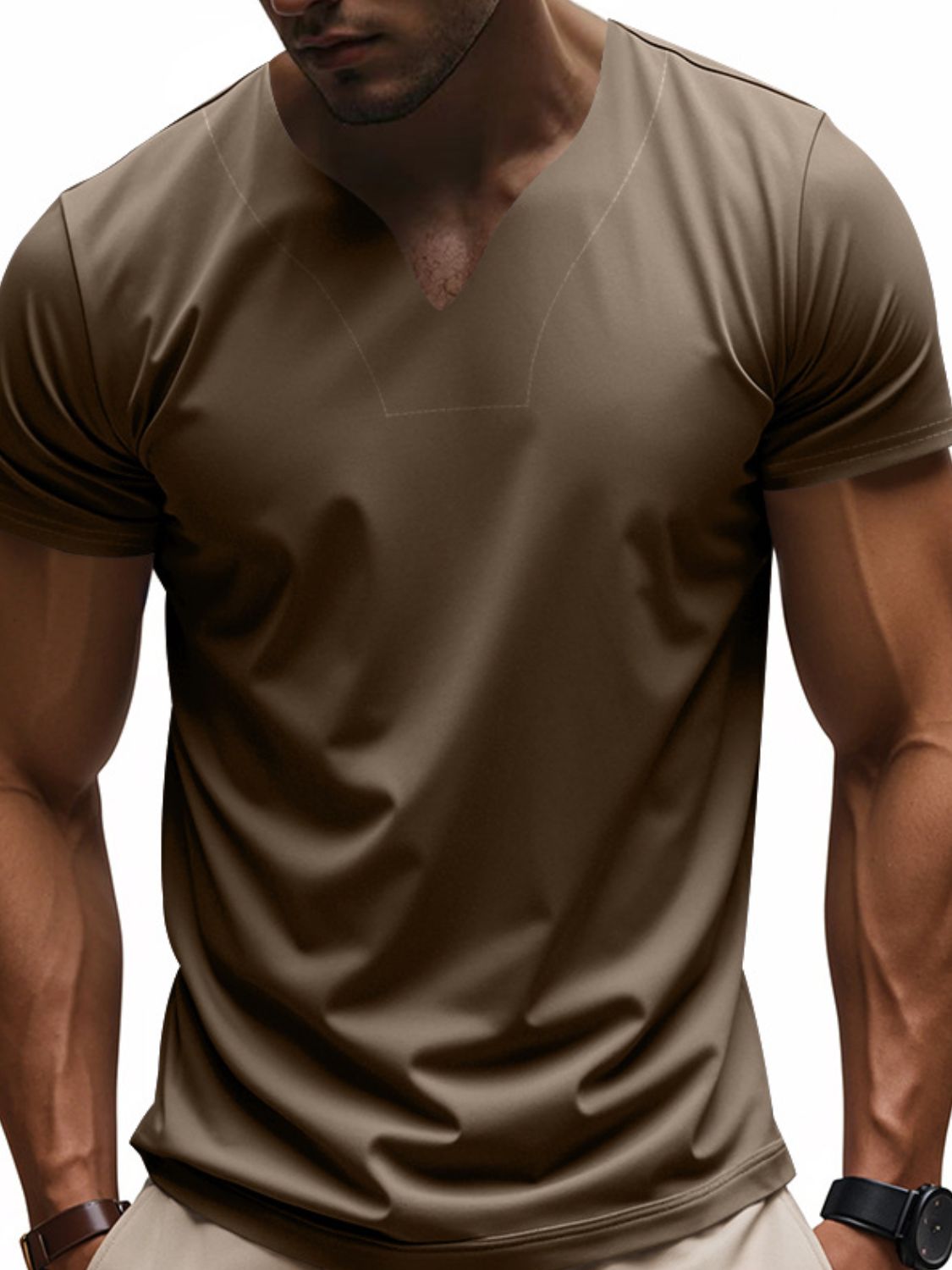 Men's Full Size Short Sleeve T-Shirt Plus Size