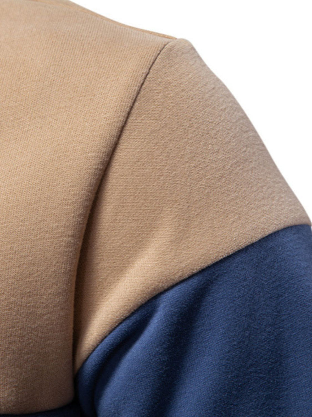 Men's Collared Neck Contrast Long Sleeve Polo