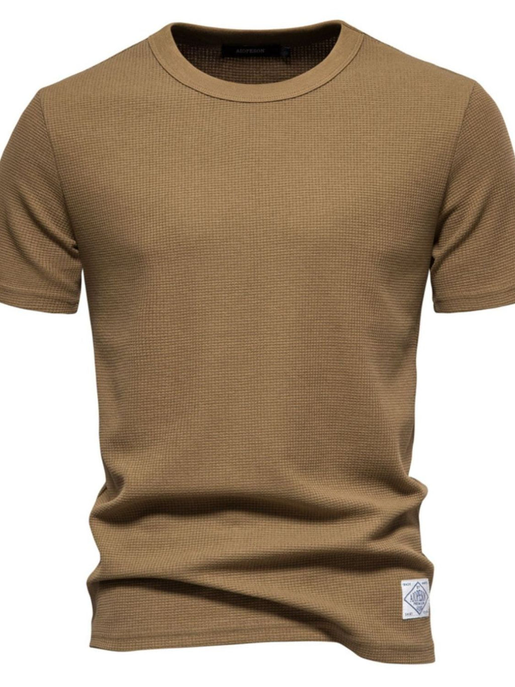 Men's Waffle-Knit Short Sleeve T-Shirt