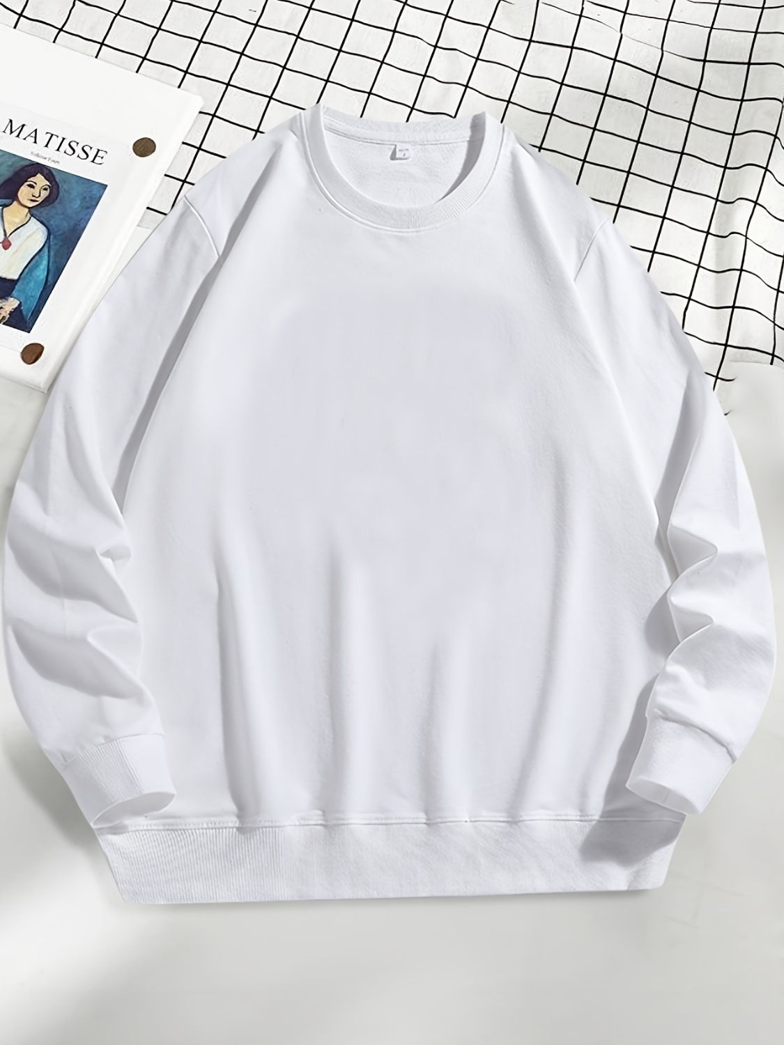 Men's Plus Size Round Neck Sweatshir