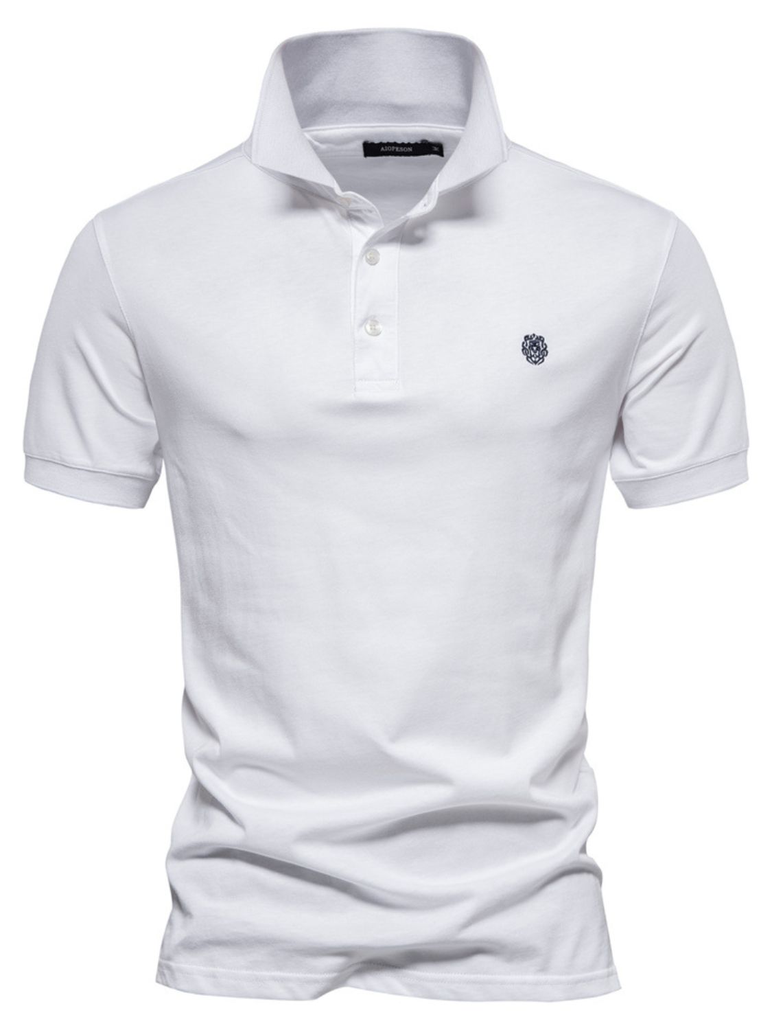 Men's Embroidered Collared Short Sleeve Polo