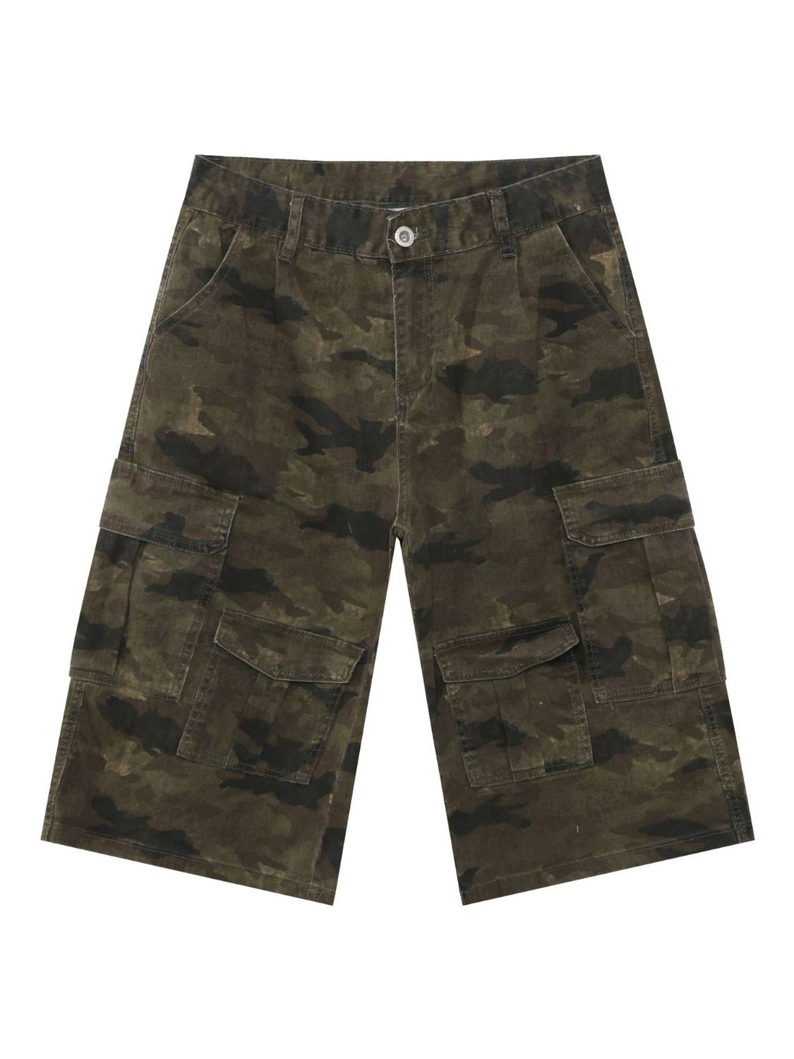 Men's Camouflage Wide Leg Cargo Jeans