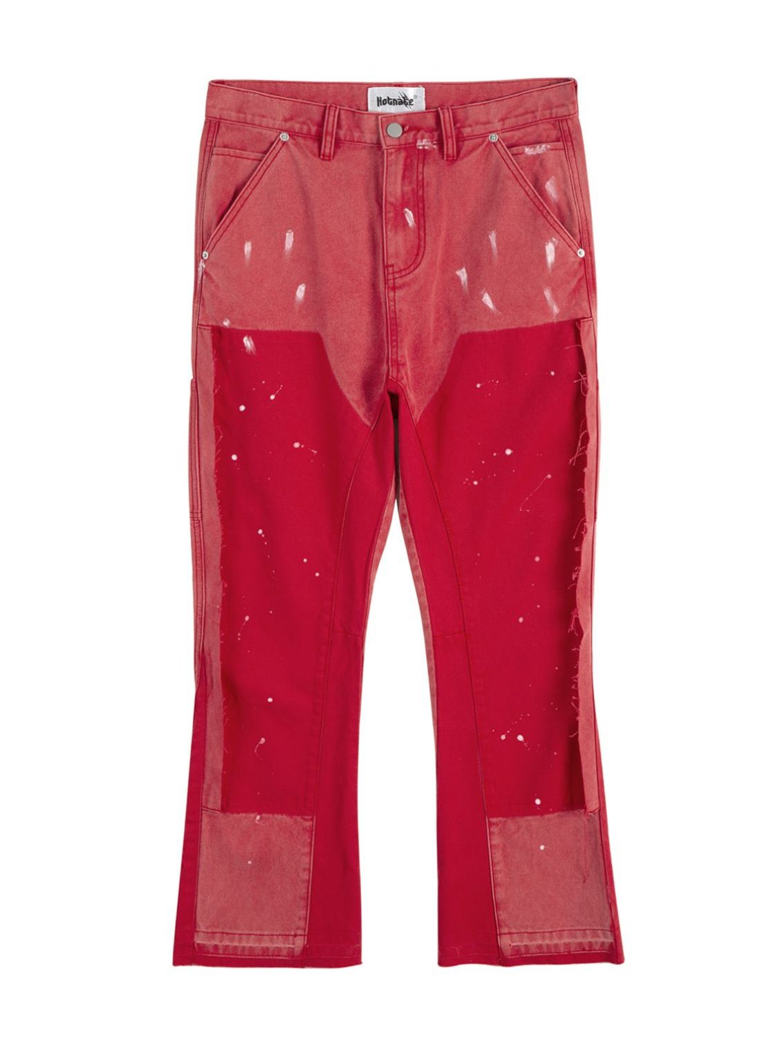 Men's Contrast Washed Bootcut Jeans