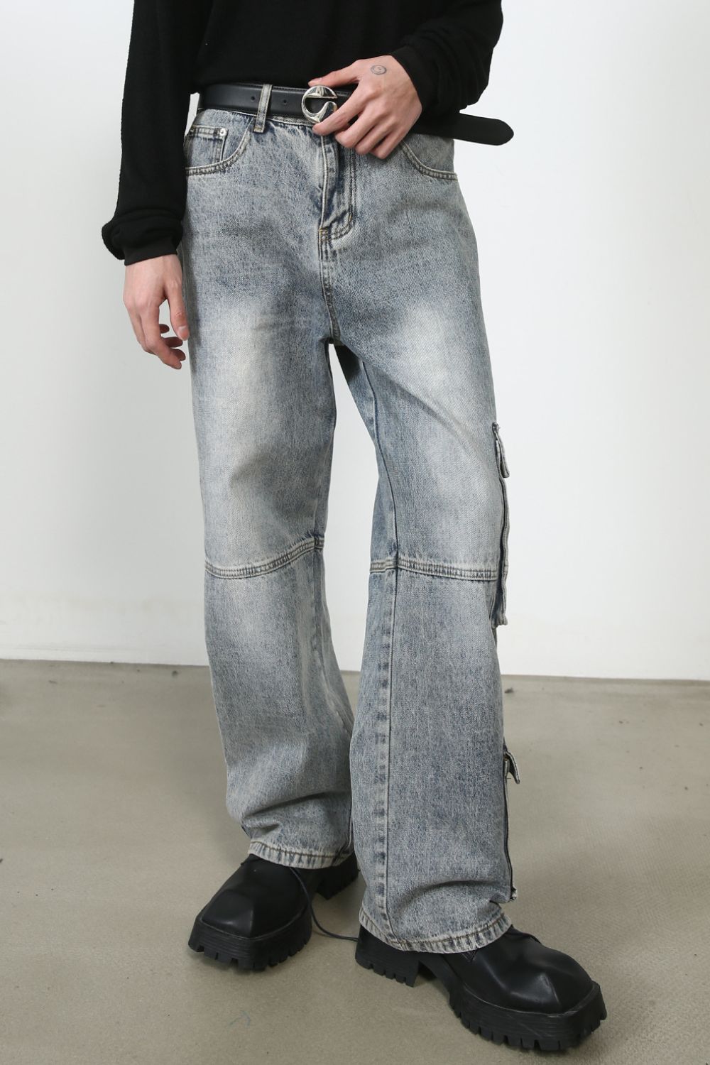 Men's Mid Rise Baggy Jeans