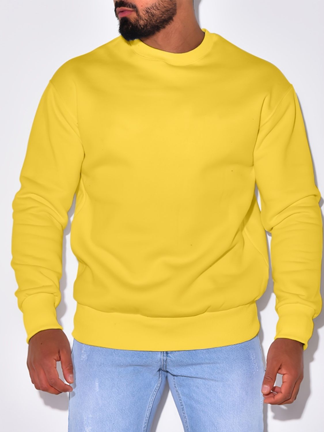 Men's Plus Size Round Neck Sweatshir