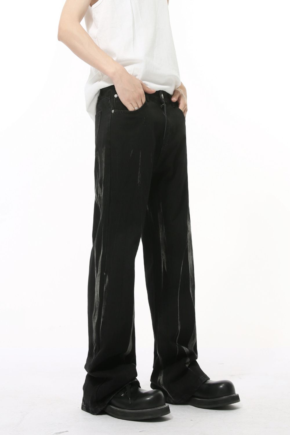 Tie-Dye Jeans with Pockets