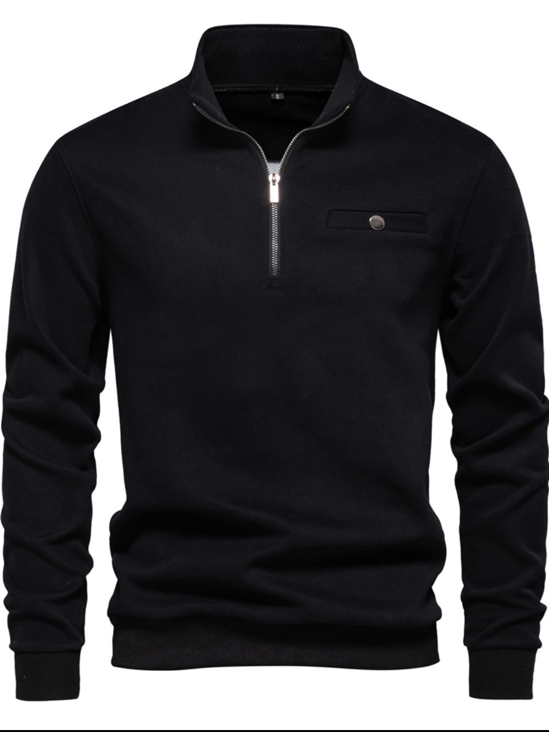 Men's Quarter Zip Long Sleeve Sweatshirt