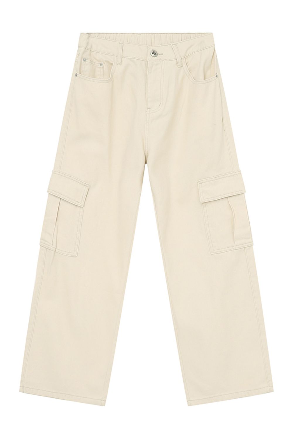 Hight Rise Wide Leg Cargo Pants