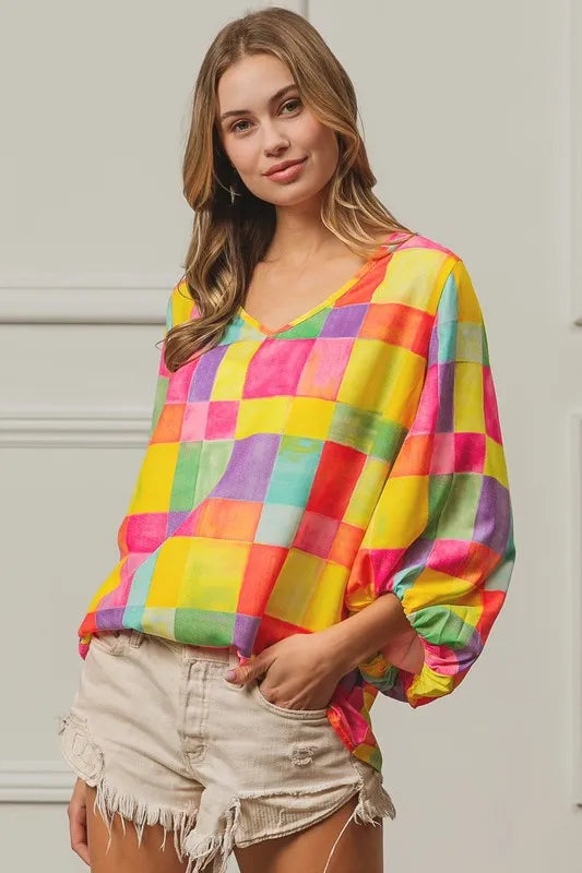 BiBi Multi Block Bubble Pop Ballon Top