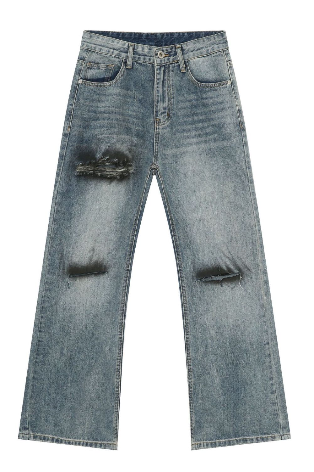 Men's Distressed Loose Fit Jeans
