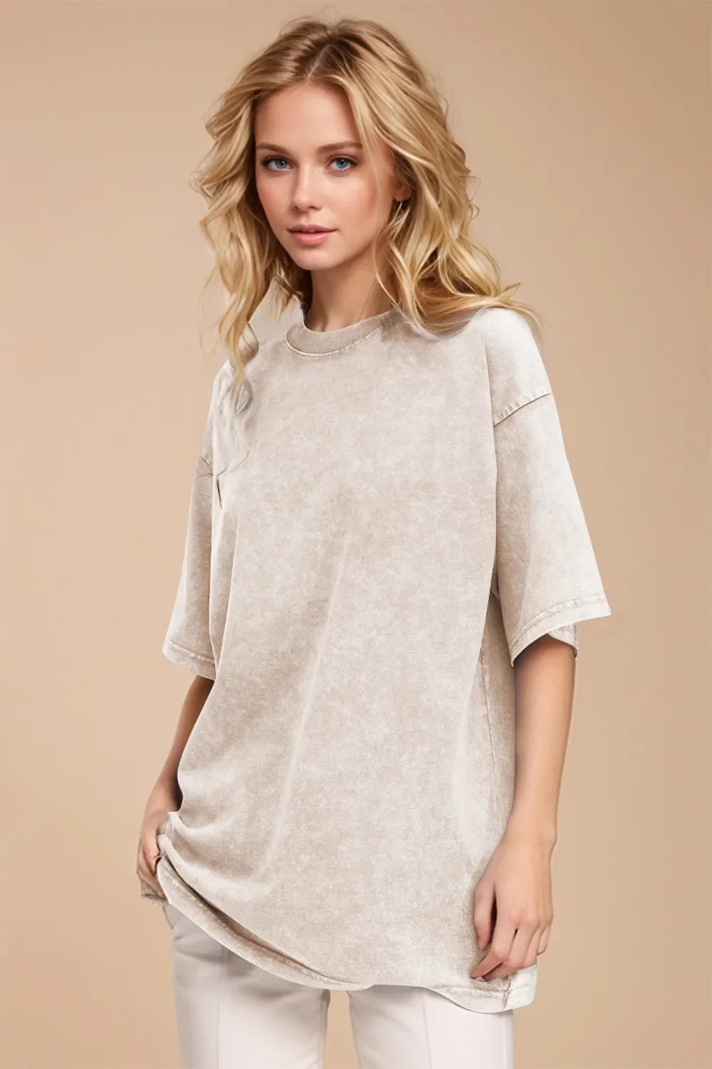Basic Bae Round Neck Half Sleeve T-Shirt