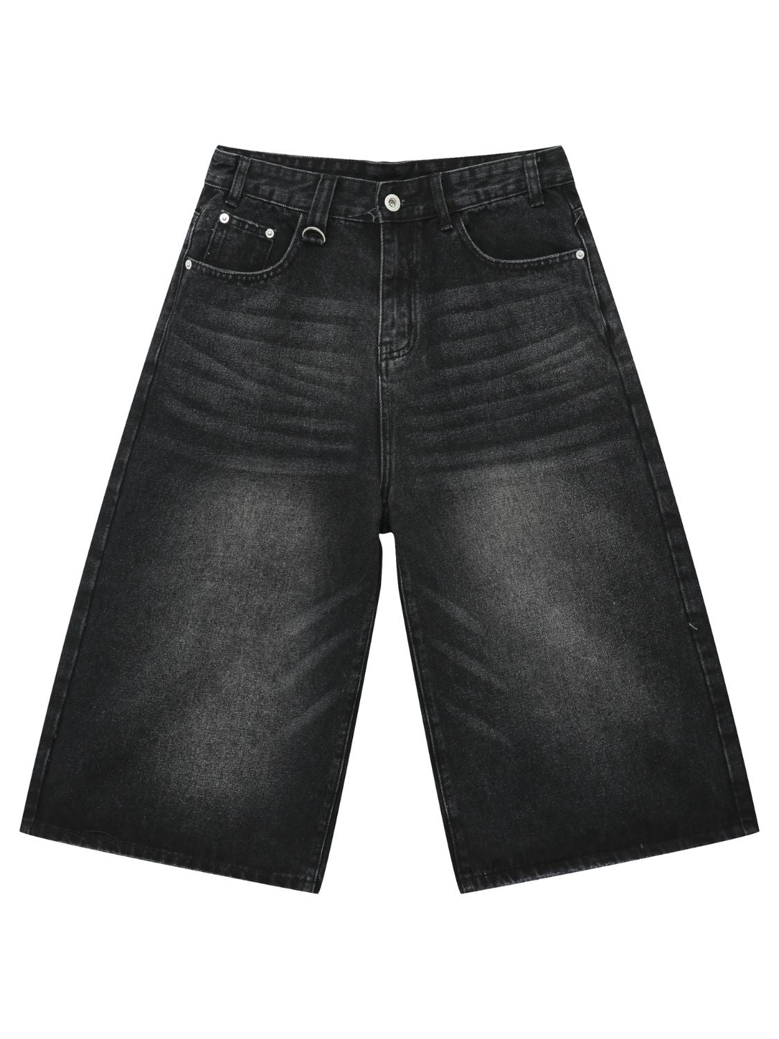 Men's Wide Leg Denim Shorts