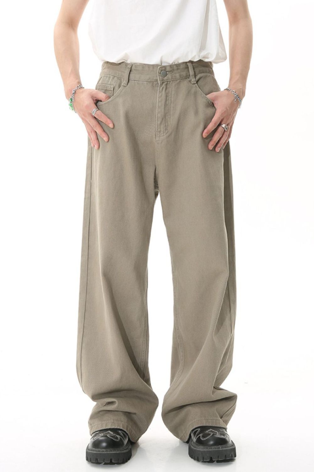 Men's Mid-Rise Straight-Leg Jeans