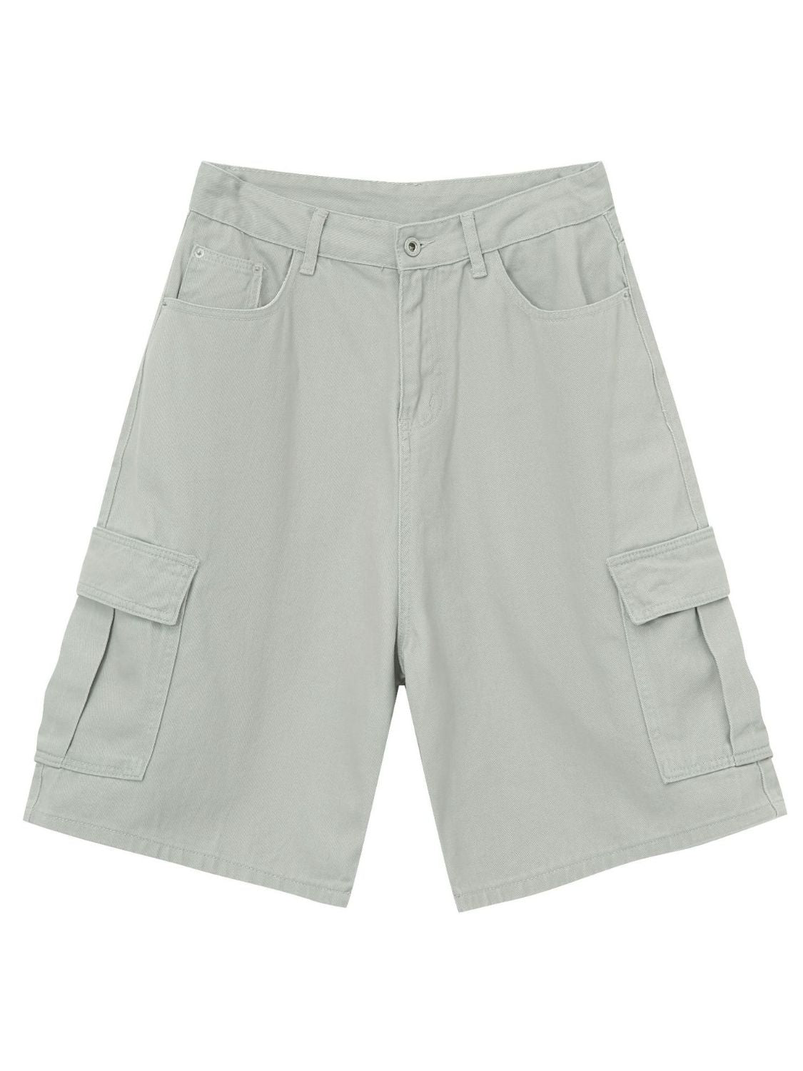 Men's Mid Rise Denim Shorts with Cargo Pockets