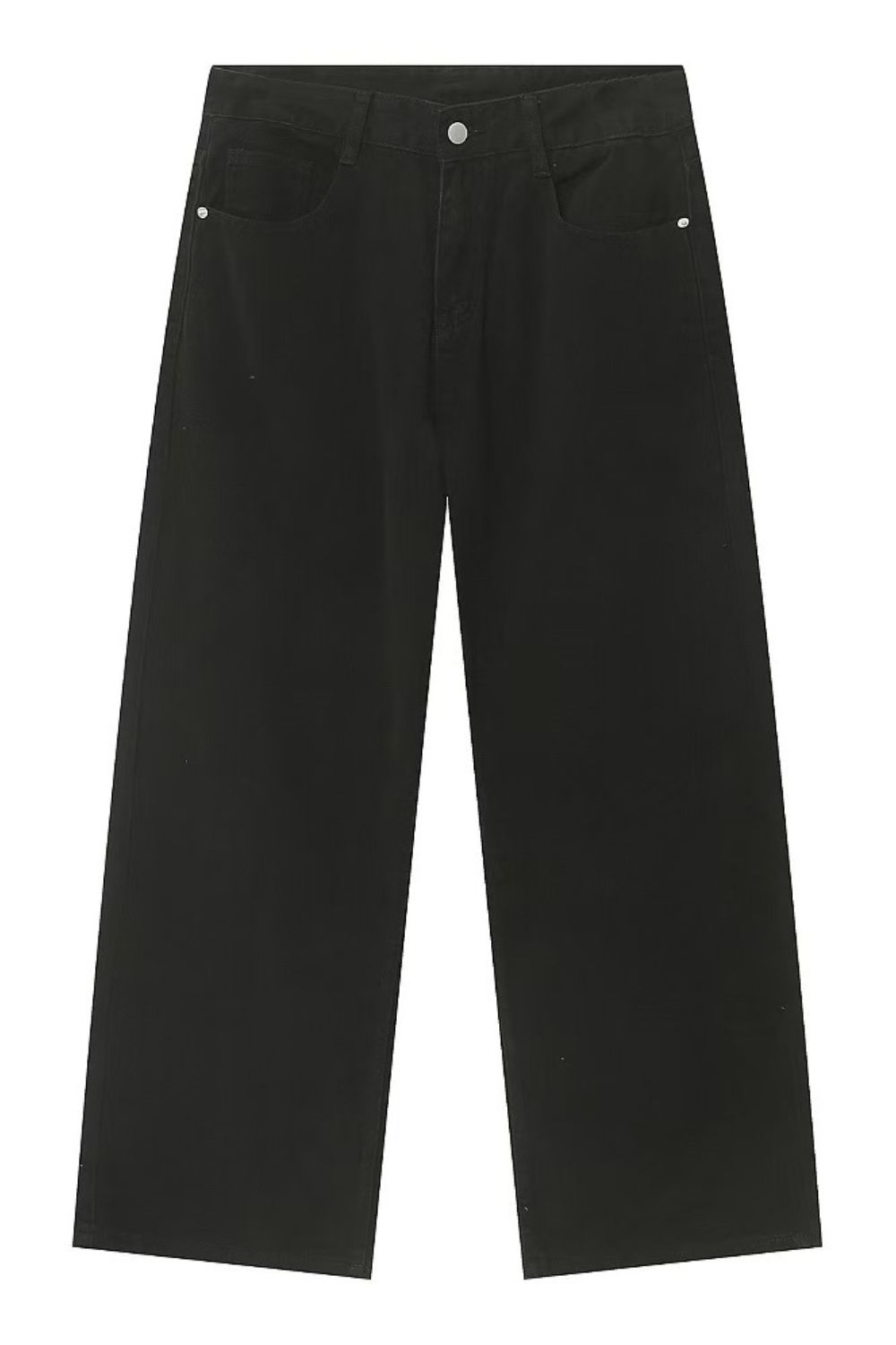 Pocketed Wide Leg Men's Jeans