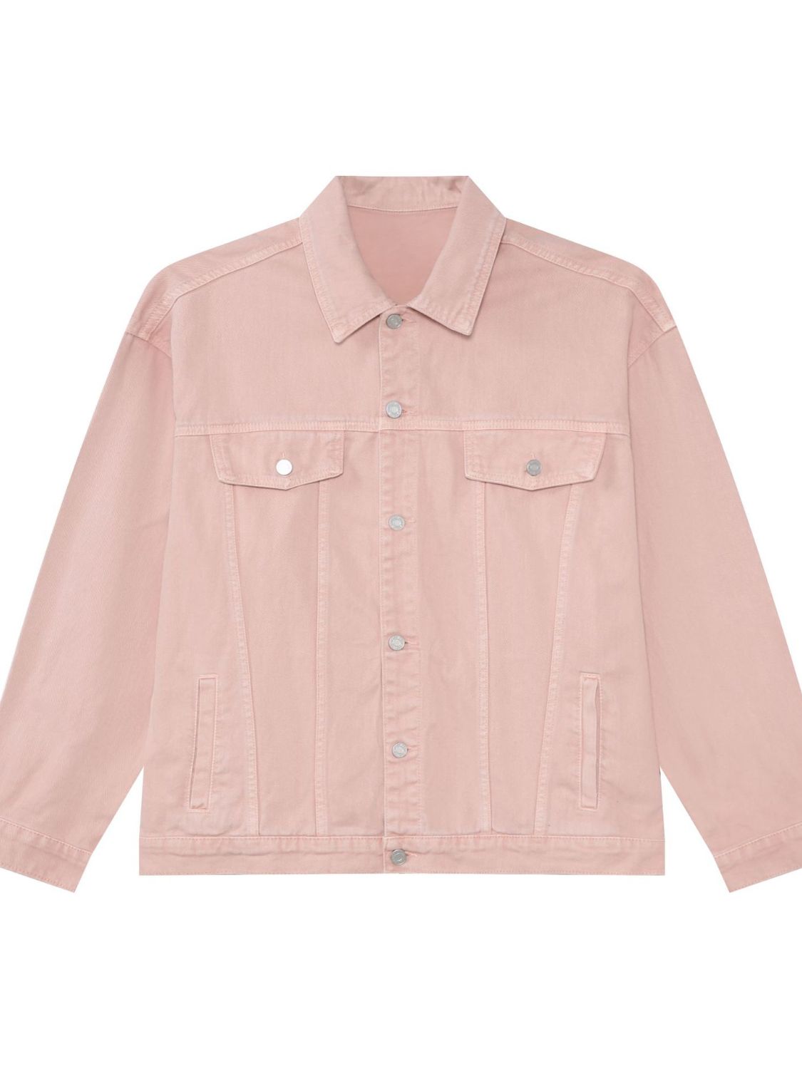 Men's Button Up Dropped Shoulder Denim Jacket