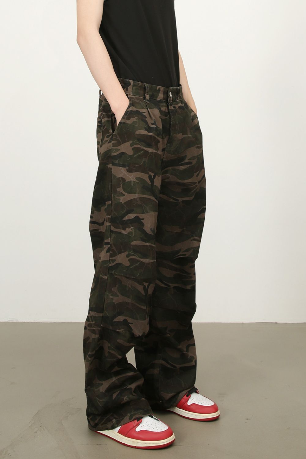 Men's Camouflage Jeans with Pockets