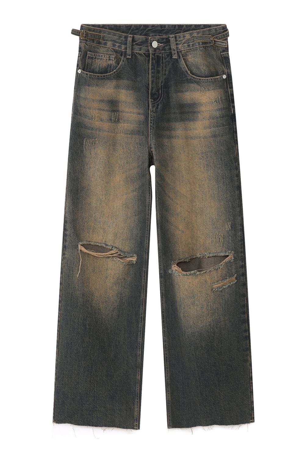 Distressed Wide Leg Jeans