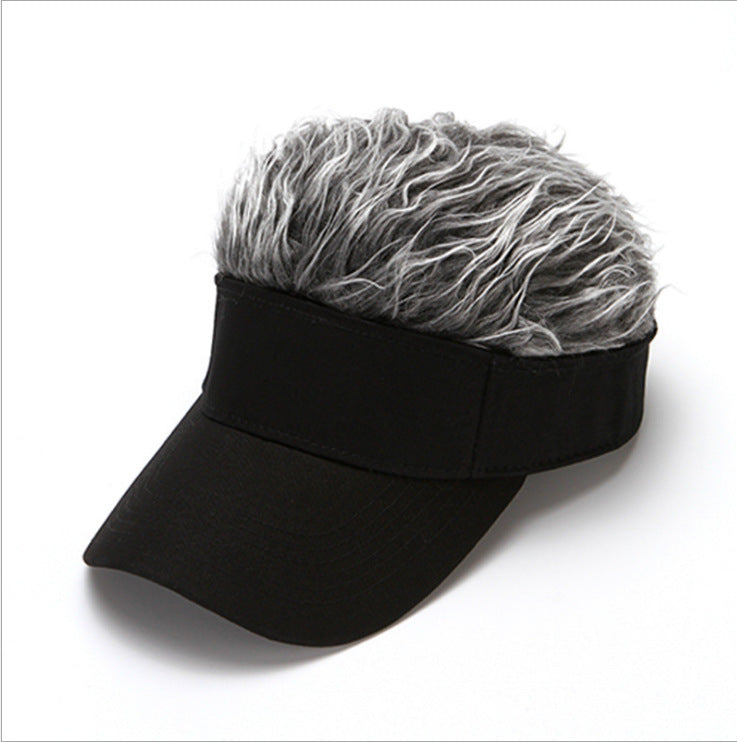 Empty Wig Baseball Hat, Male Hip-Hop Sunshade Sun Hat