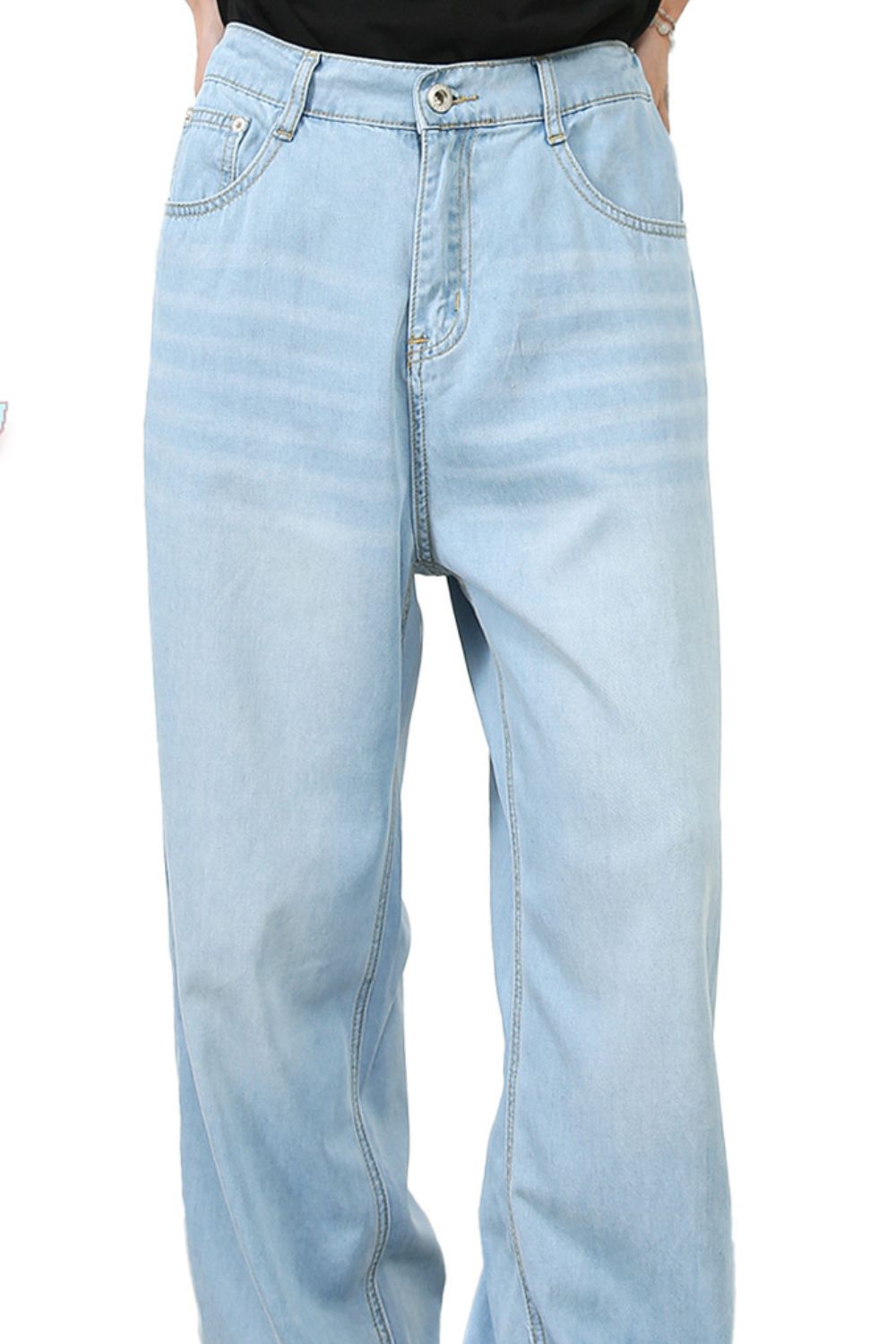 Men's Mid Rise Jeans with Pockets