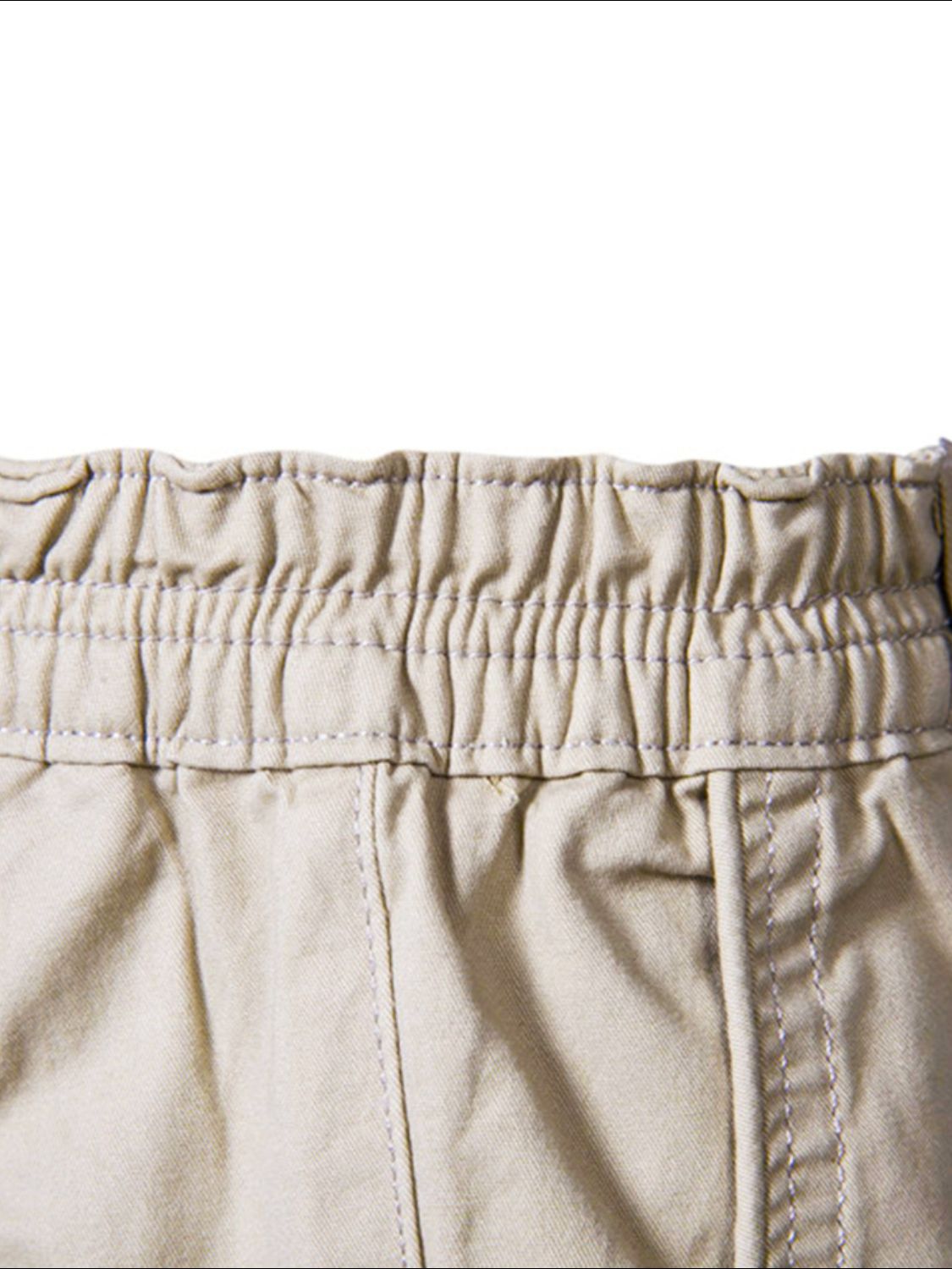 Men's Elastic Waist Shorts with Pockets
