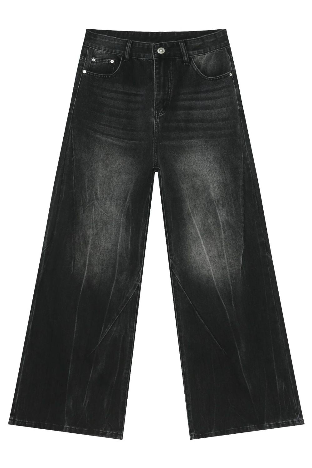 Men's Wide Leg Jeans with Pockets