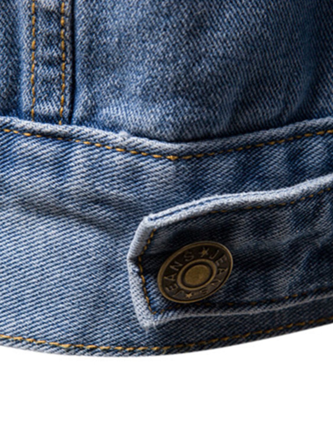 Men's Button Down Long Sleeve Denim Jacket