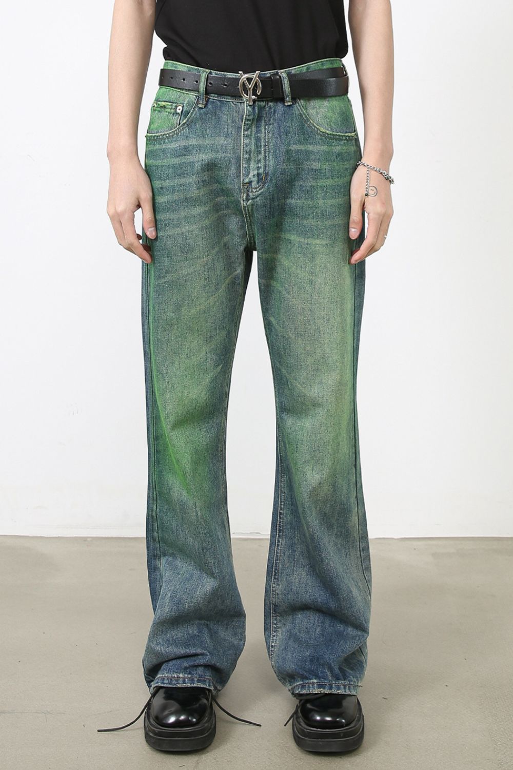 Men's Bootcut Jeans with Pockets