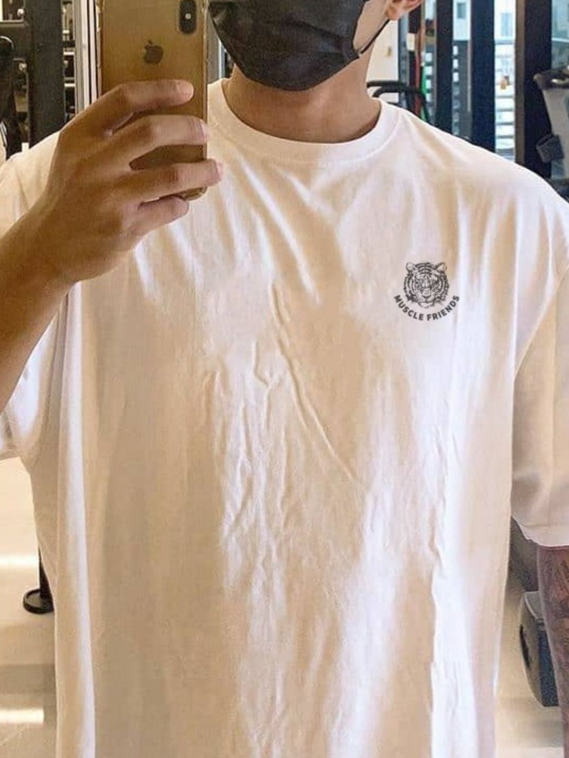 Men's Plus Size Tiger Round Neck Short Sleeve T-Shirt