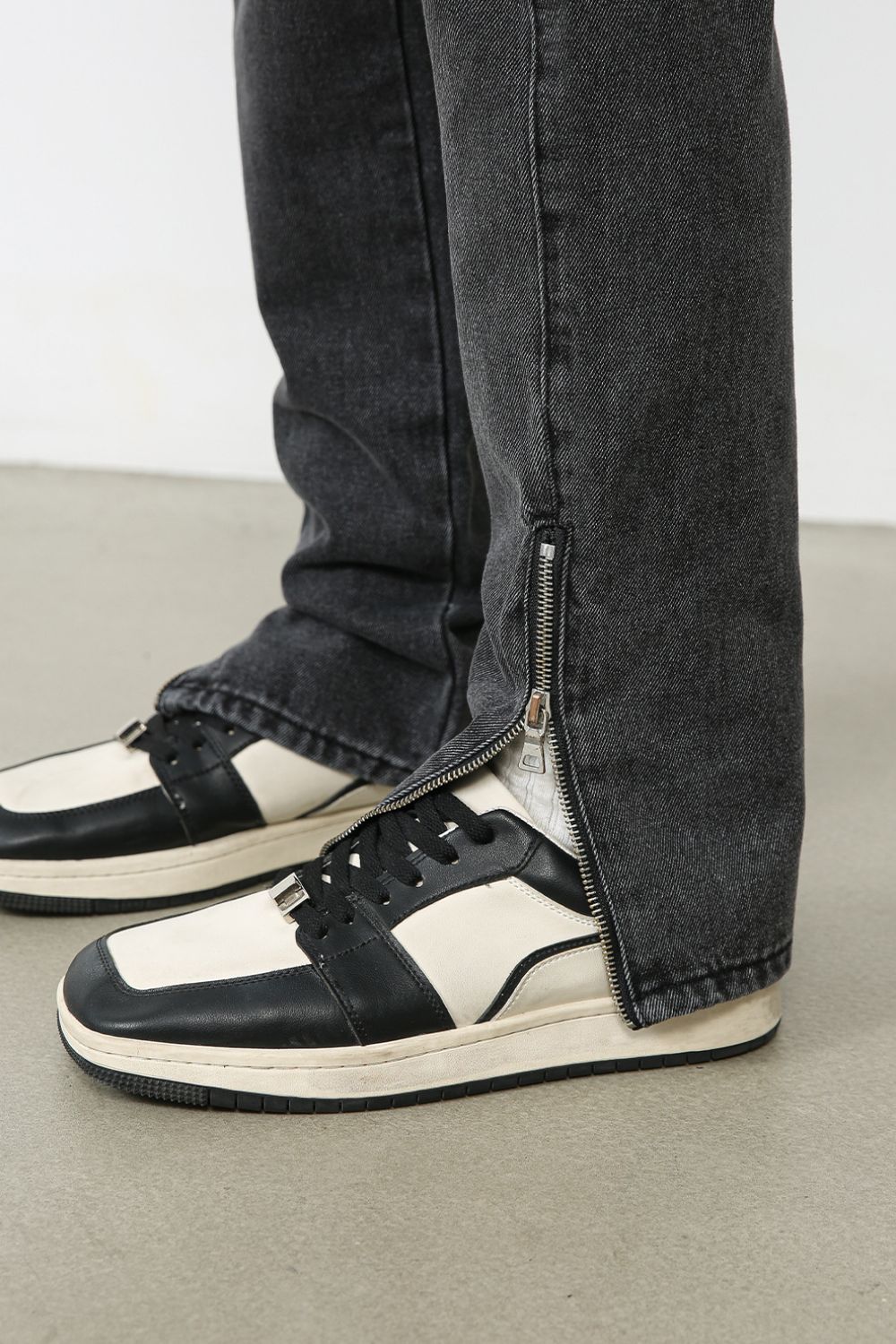 Men's Decor Zip Jeans with Pockets