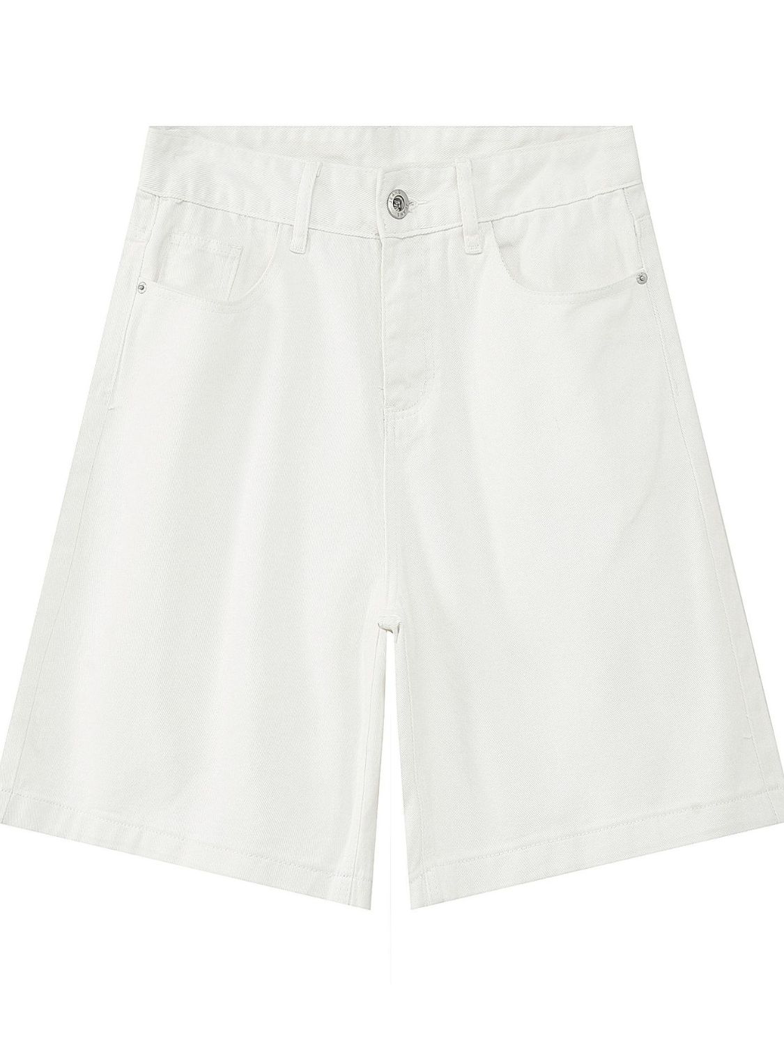 Men's Washed Denim Shorts with Pockets