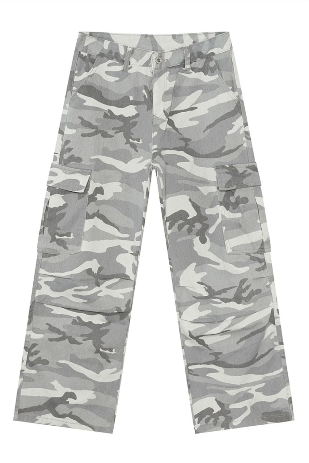Camouflage Cargo Jeans with Pockets