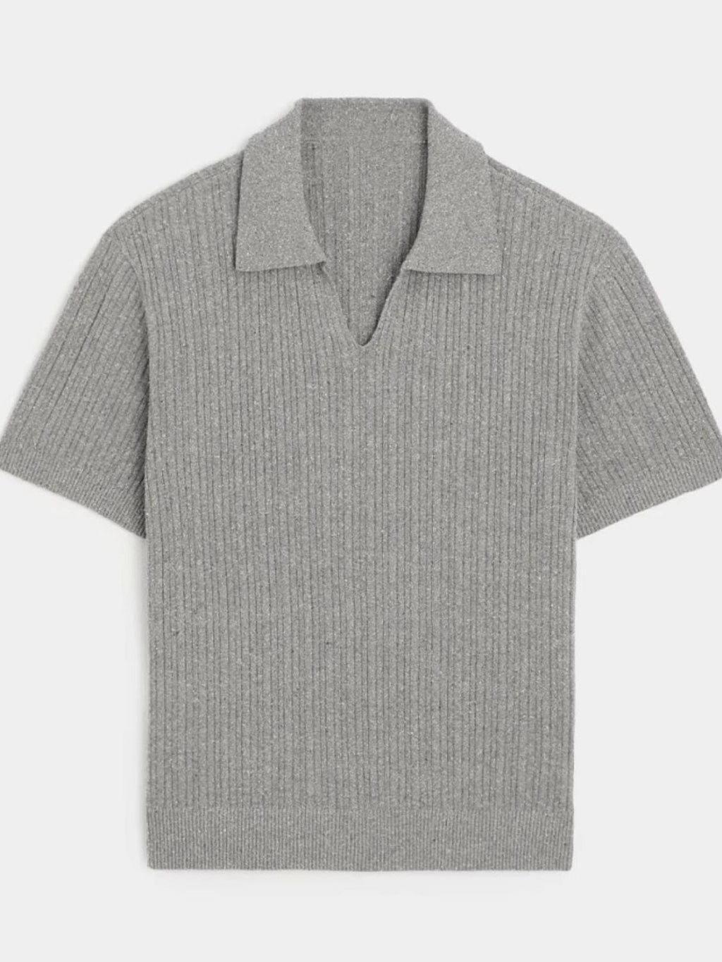 Men's Plus Size Johnny Collar Half Sleeve Knit Polo