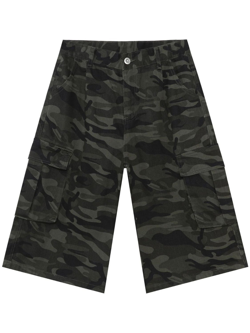 Men's Camouflage Denim Cargo Shorts