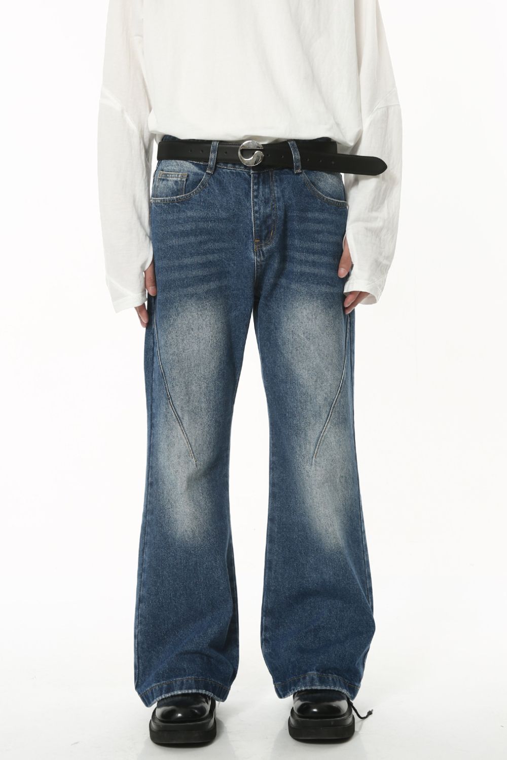 Washed Jeans with Pockets