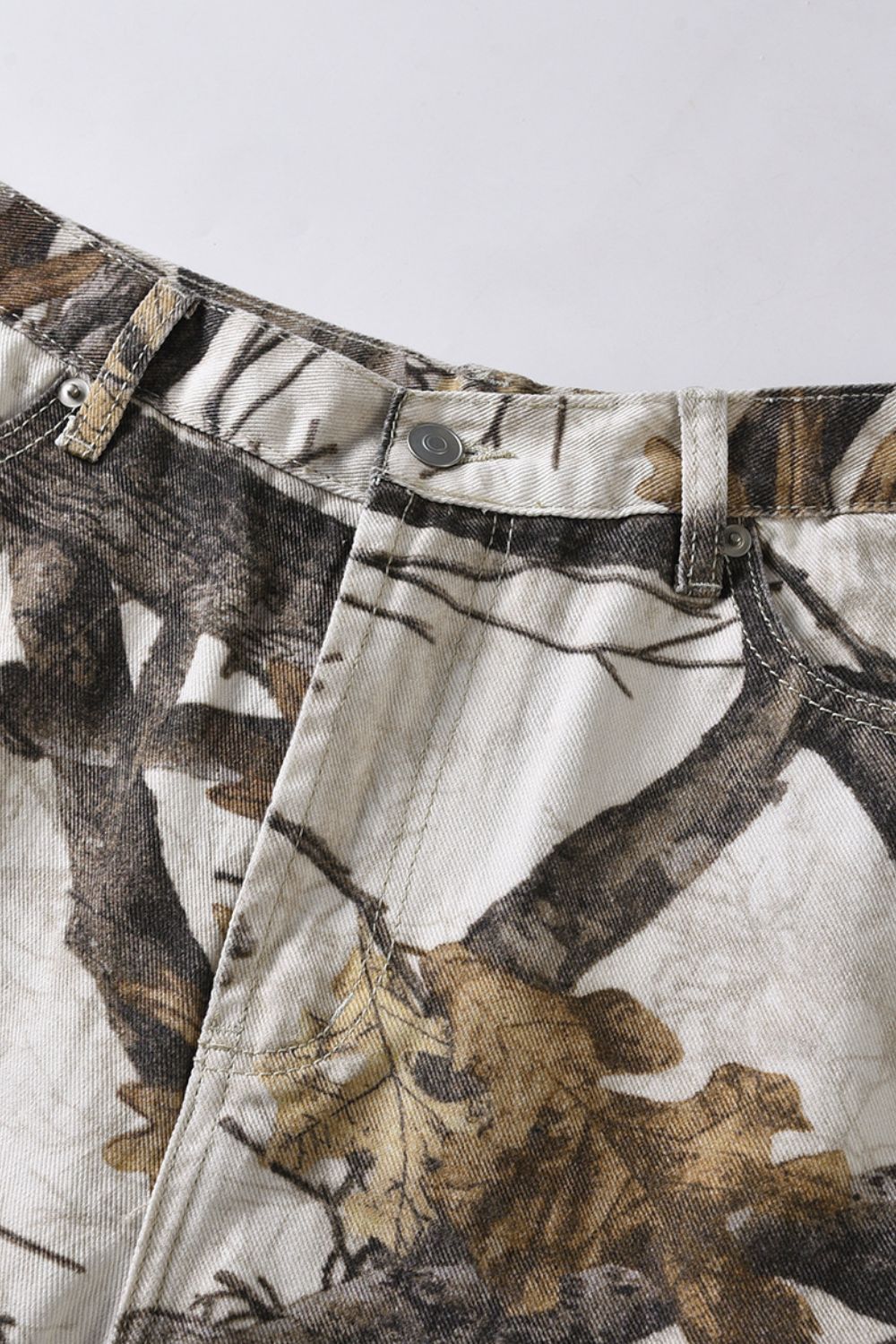 Men's Printed Straight Leg Jeans