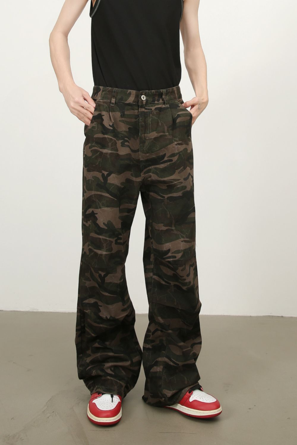 Men's Camouflage Jeans with Pockets