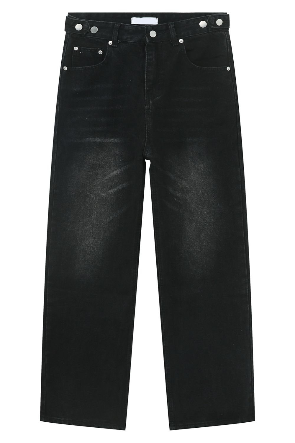 Men's Washed Straight-Leg Jeans