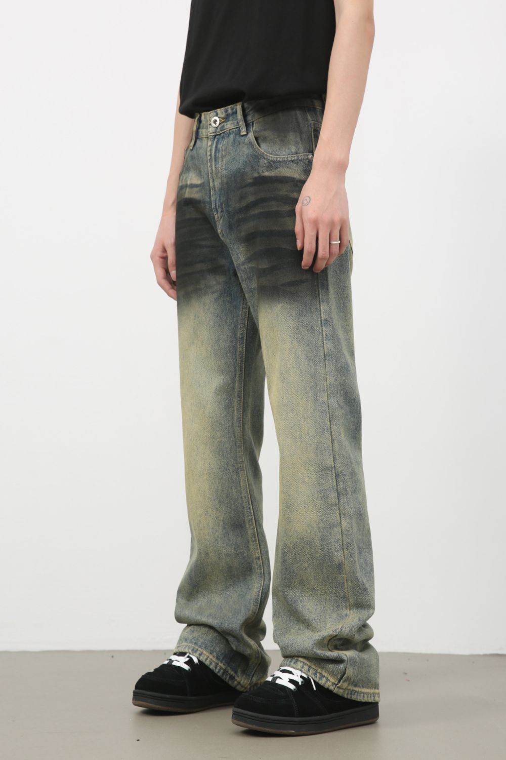 Men's Bootcut Jeans with Pockets