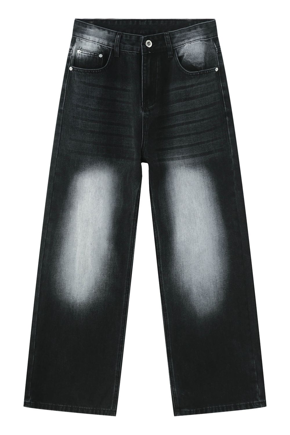 Mid Rise Jeans with Pockets