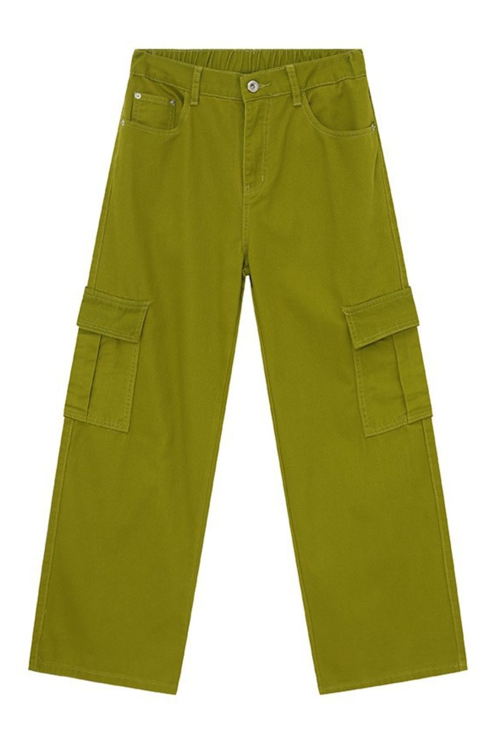 Hight Rise Wide Leg Cargo Pants